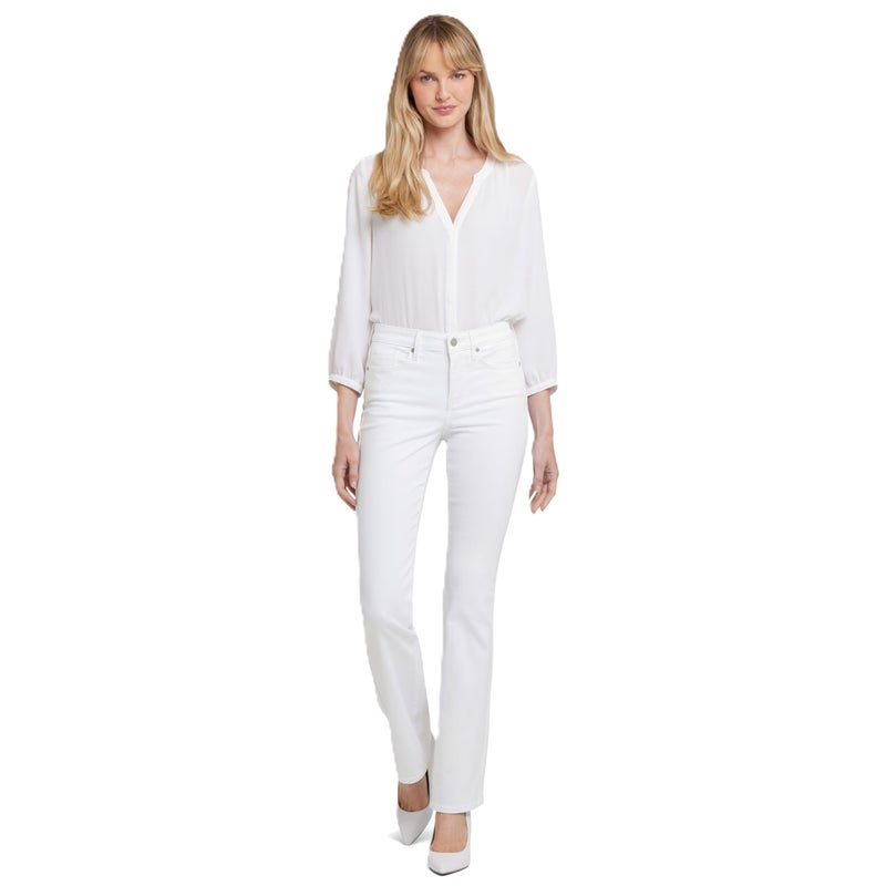 NYDJ womens Barbara Boot-cut Jeans, Optic White, 10 US - Image 1